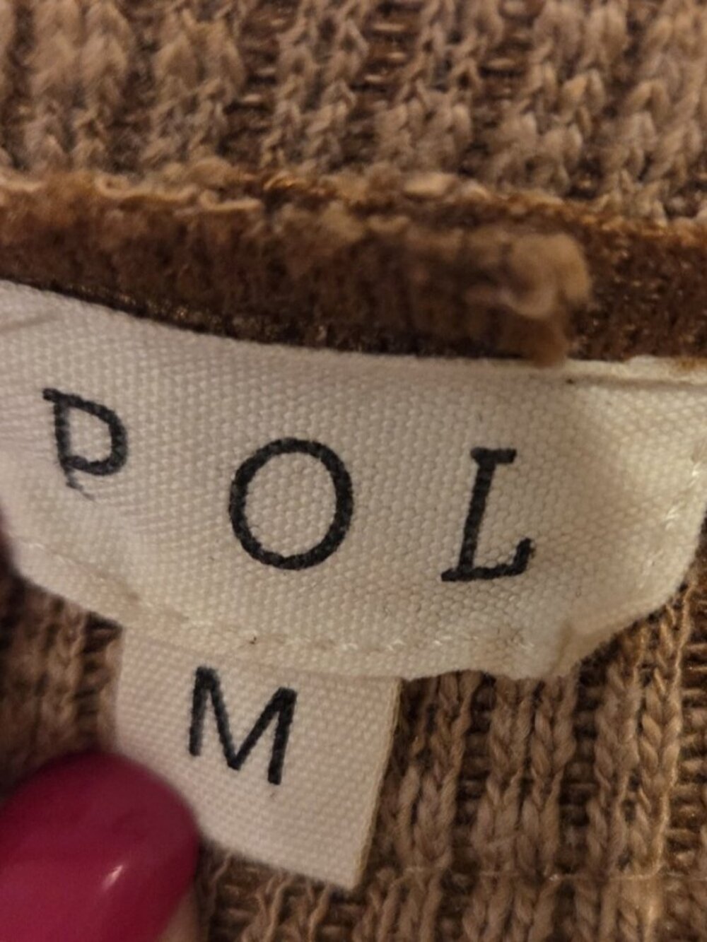84. POL Waffle/Patchwork Sweatshirt - Picture 4 of 4